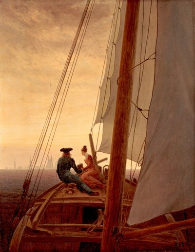 No marinheiro de Caspar David Friedrich